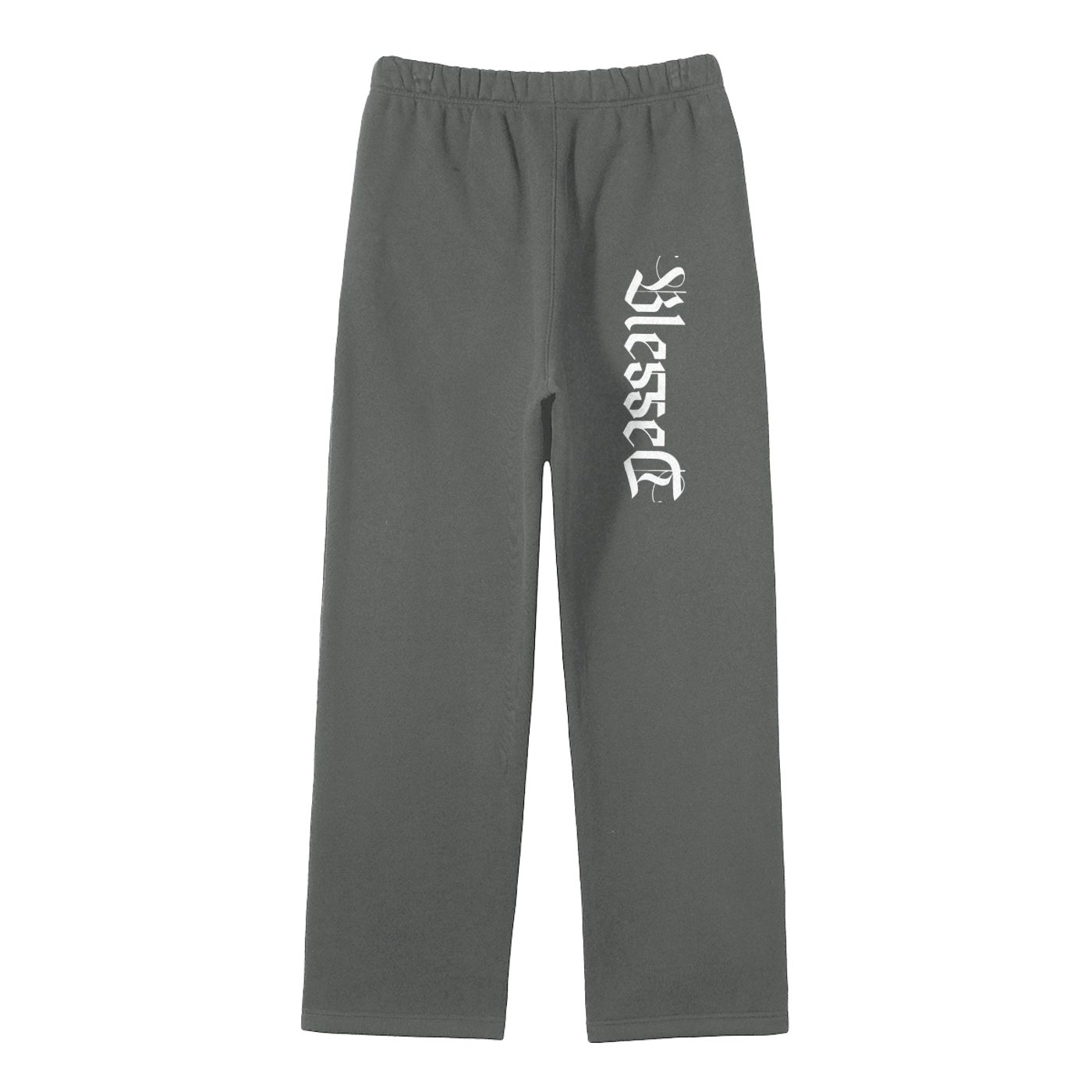 Streetwear Unisex Solid Color Fleece Straight Leg Pants
