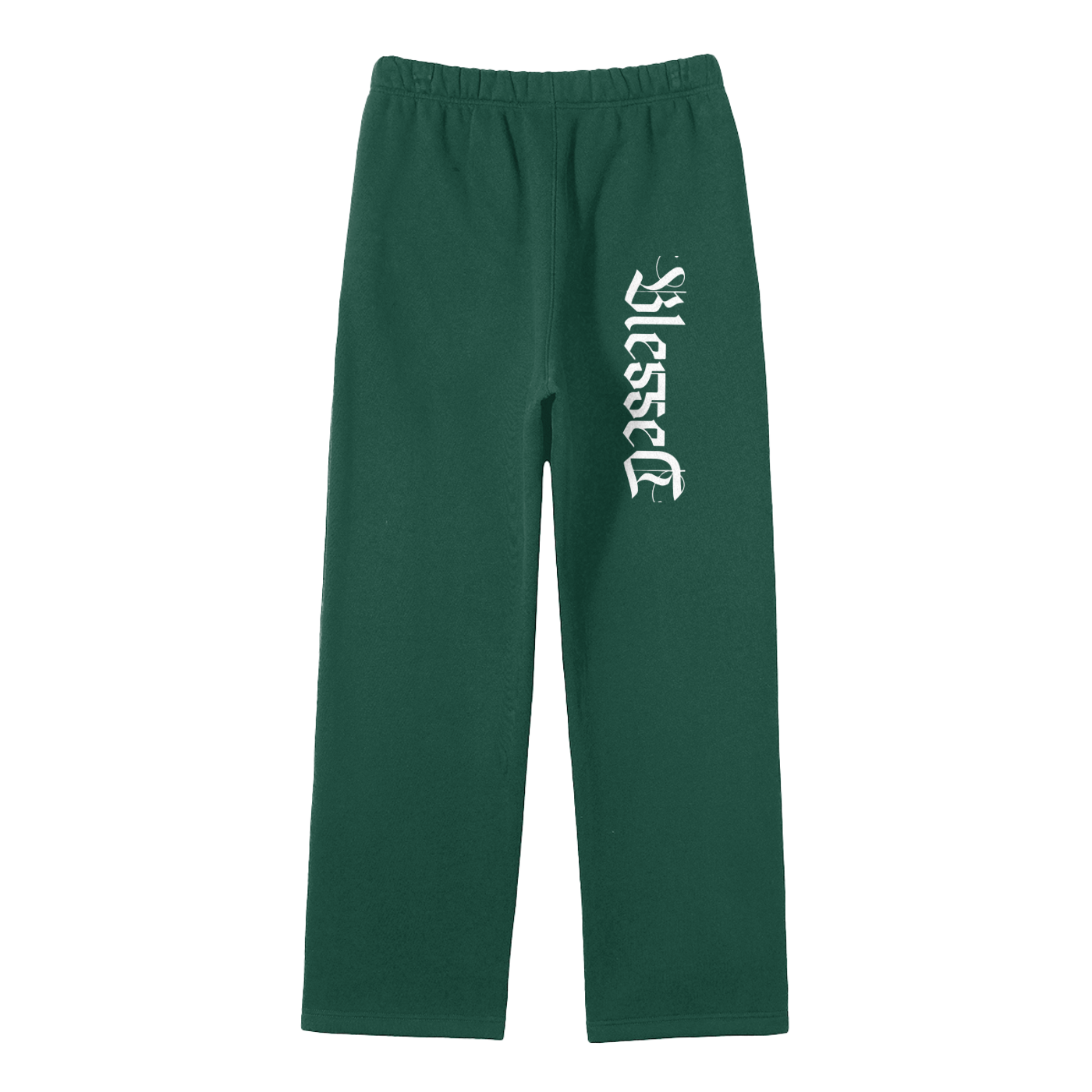 Streetwear Unisex Solid Color Fleece Straight Leg Pants
