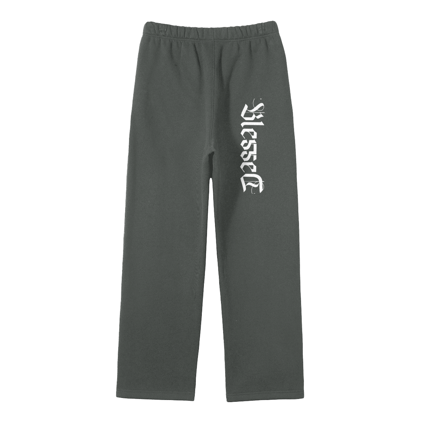 Streetwear Unisex Solid Color Fleece Straight Leg Pants