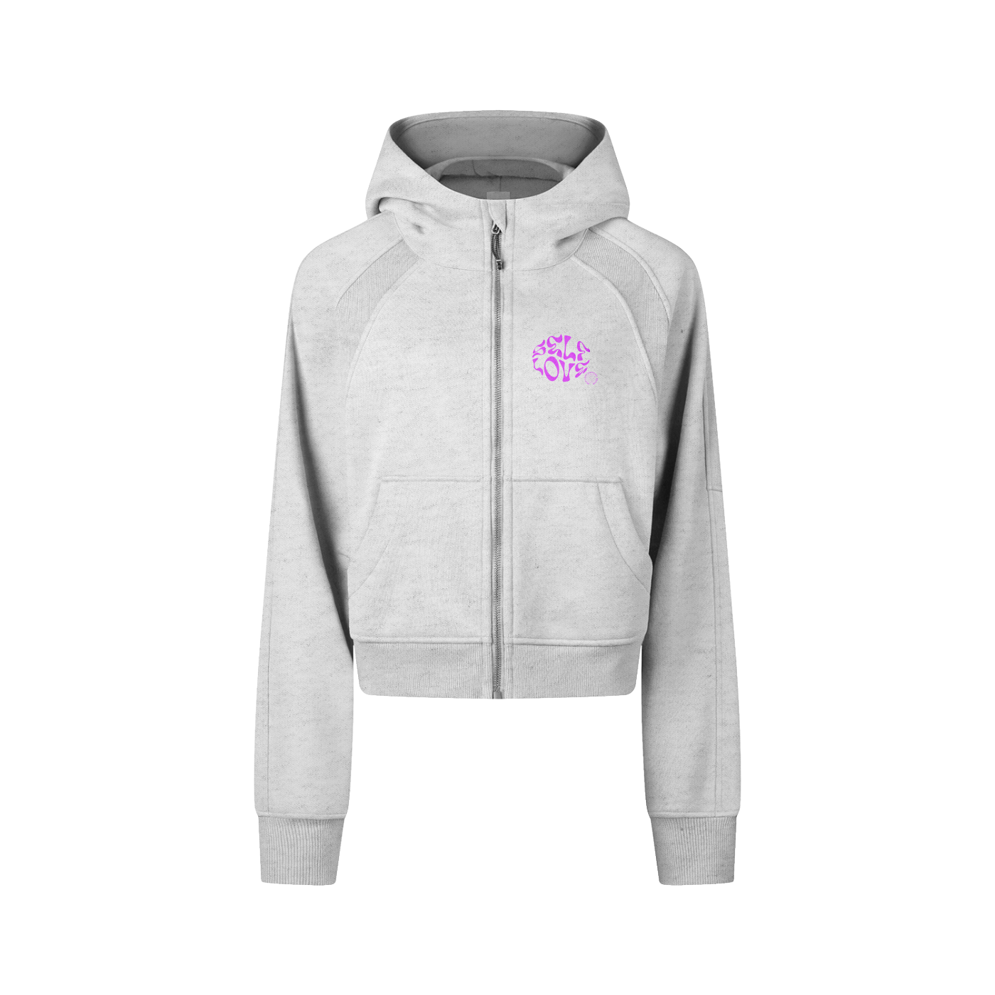 SL Cropped Zip Hoodie