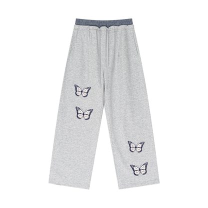 Plaid Contrast Waist Pants