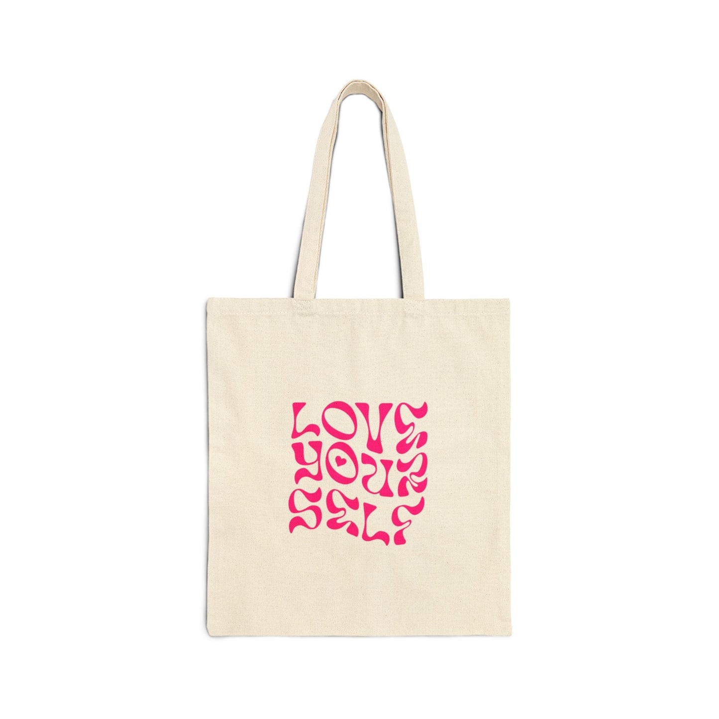Love Your Self Cotton Canvas Tote Bag - Eco-Friendly, Stylish Carryall