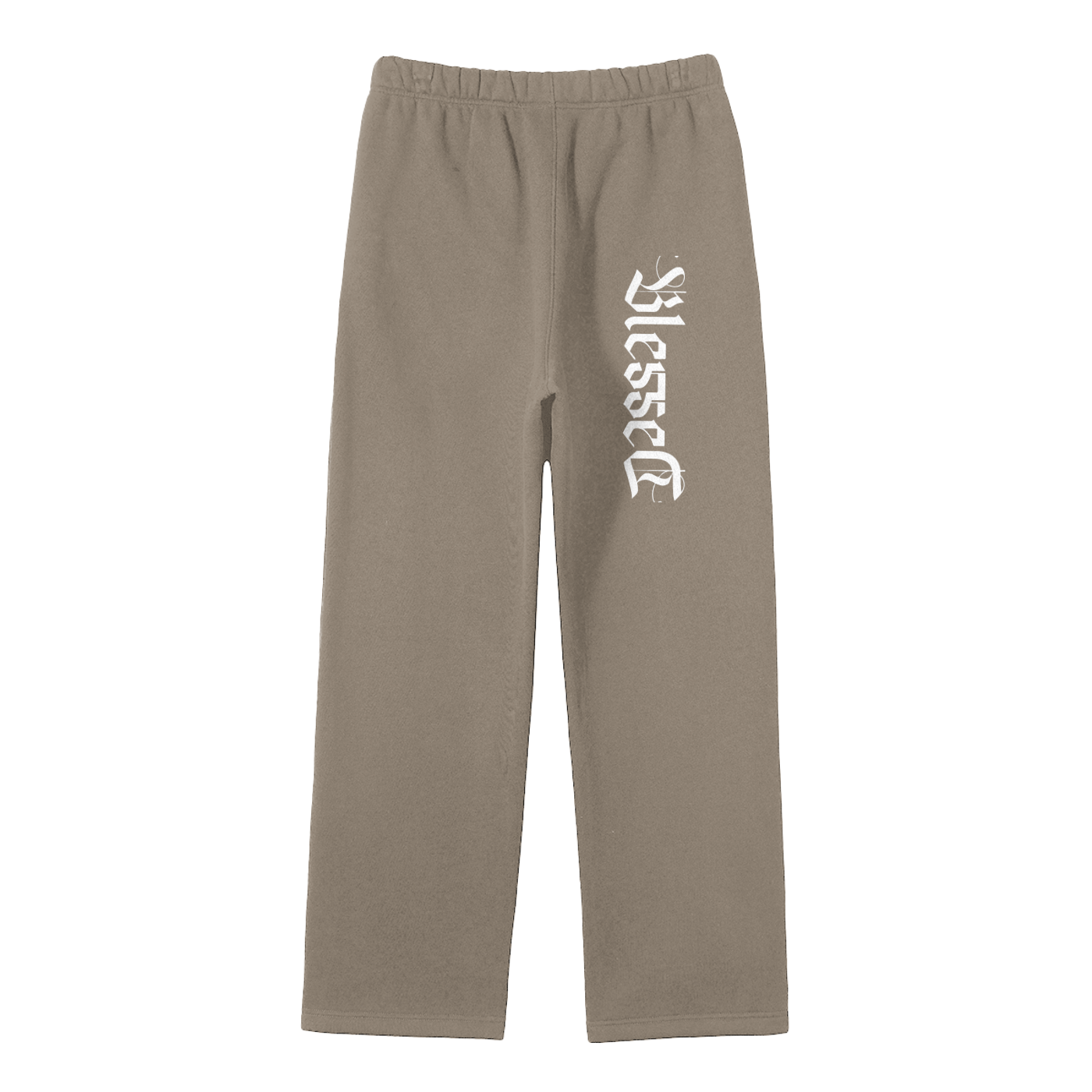 Streetwear Unisex Solid Color Fleece Straight Leg Pants