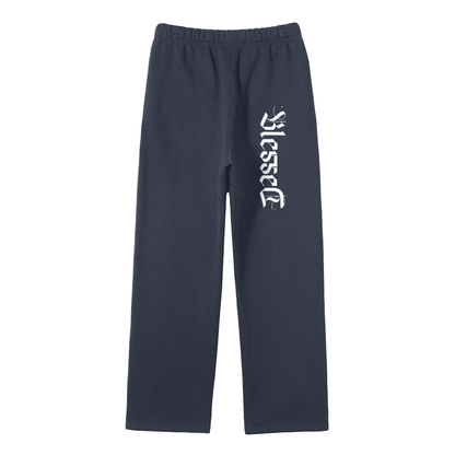 Streetwear Unisex Solid Color Fleece Straight Leg Pants