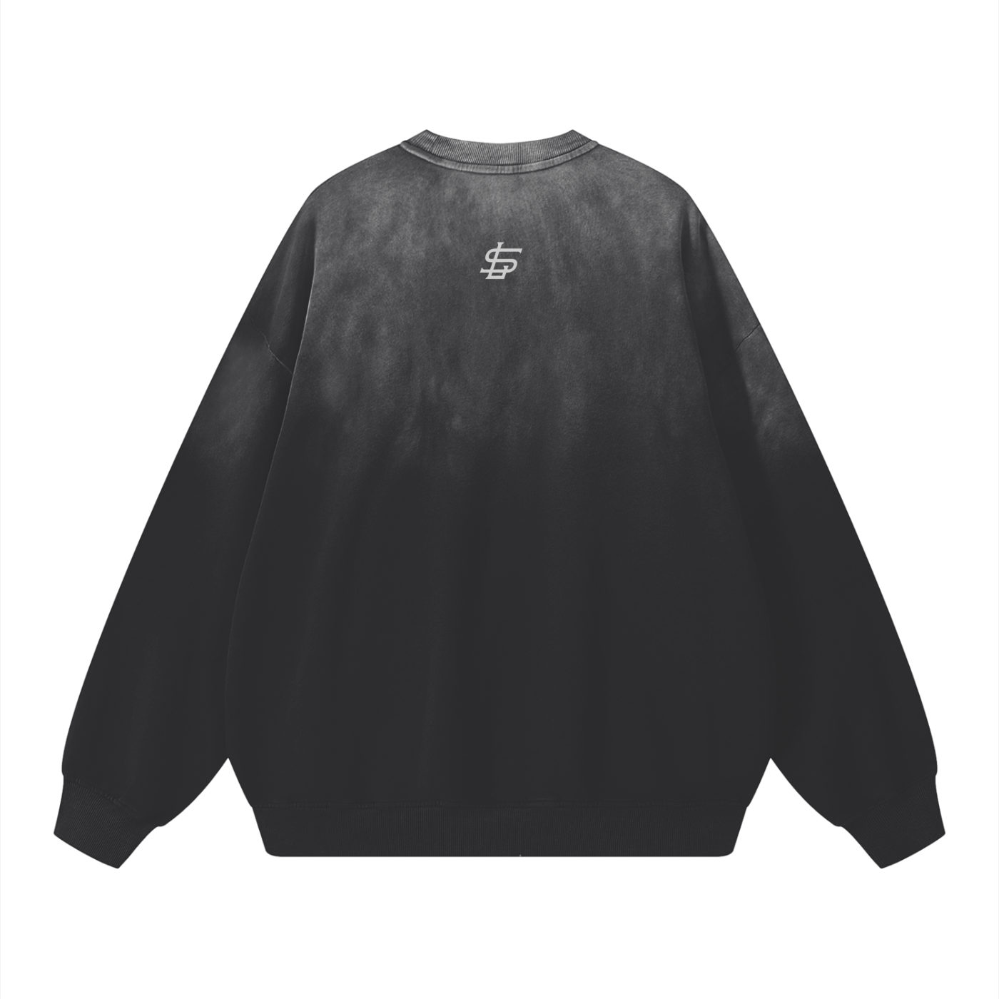 Effortless Athleisure Pure Cotton Handcrafted Monkey Wash Drop-Shoulder Sweatshirt