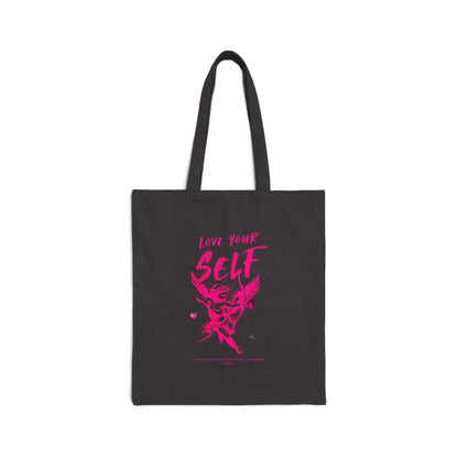 Love Your Self Cotton Canvas Tote Bag - Eco-Friendly, Stylish Carryall