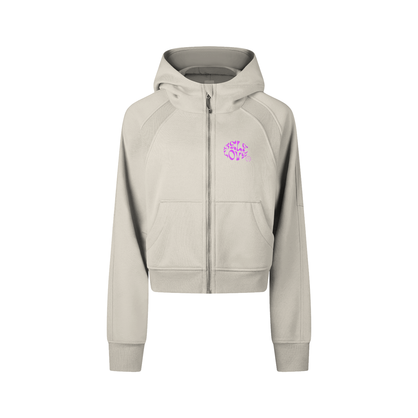 SL Cropped Zip Hoodie