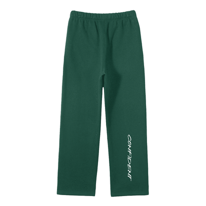 Streetwear Unisex Solid Color Fleece Straight Leg Pants