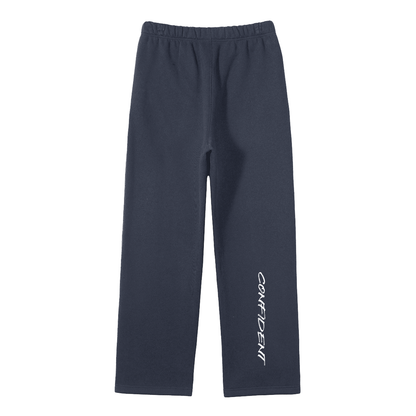 Streetwear Unisex Solid Color Fleece Straight Leg Pants